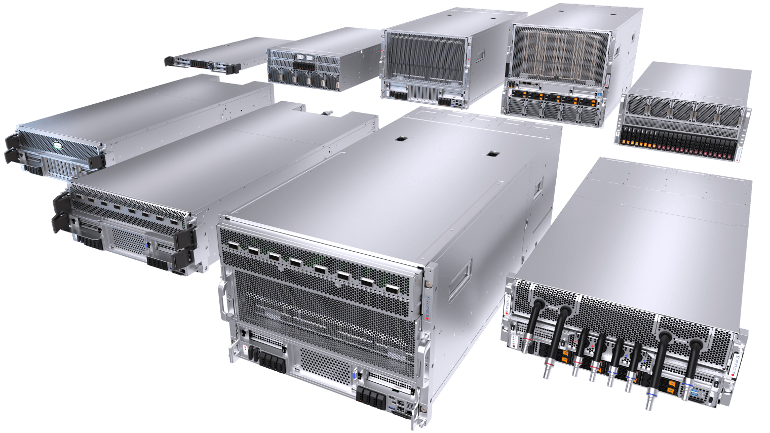 Selection of Supermicro NVIDIA Blackwell-supported Systems