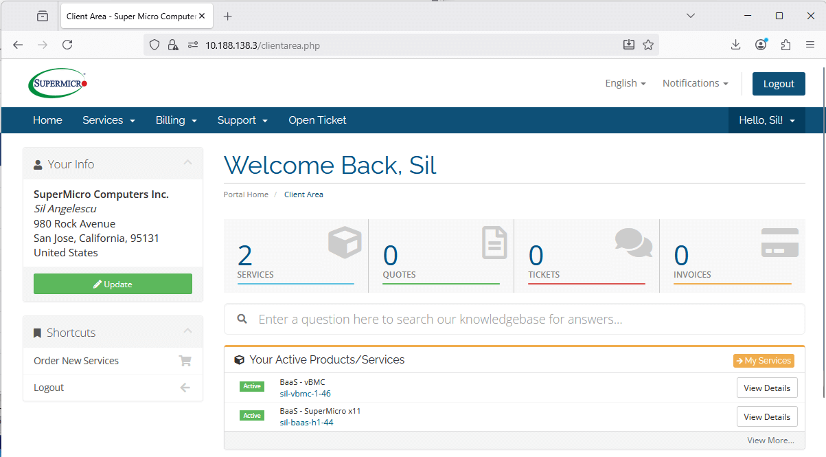 Screenshot - SuperCloud Developer Console (SDX)